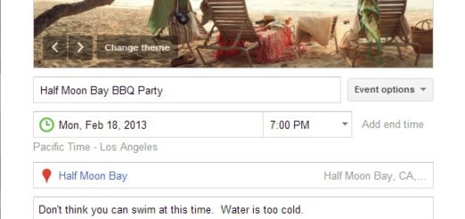 Create Event in Google+