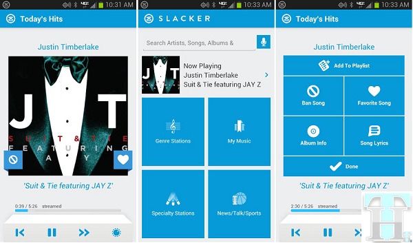 New Slacker Radio Android App