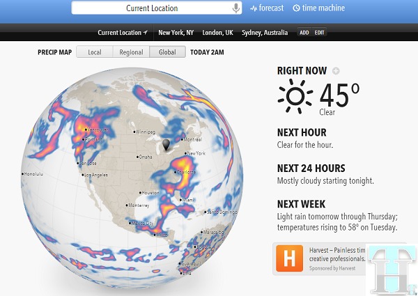 Forecastio Weather Report