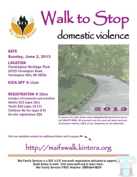 2013 Walkathon in Michigan - Stop Domestic Violence