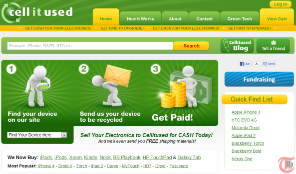 Cellitused - Sell or recycle used electronics