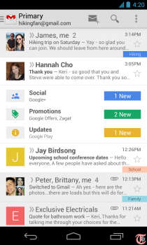 New Gmail Android App