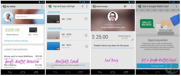 Google Wallet App Screenshots