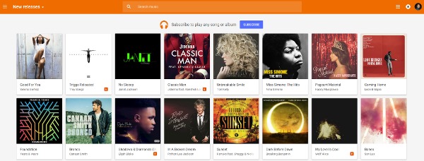 Google Play Music - New Releases